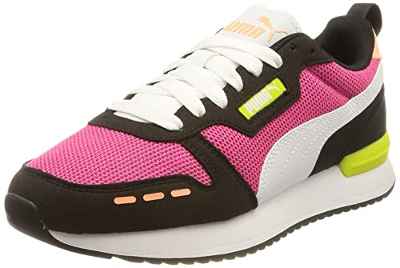 PUMA R78, Zapatillas de Running Unisex Adulto, Purple White Black Pink, 38.5 EU