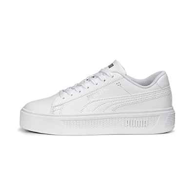 PUMA Smash Platform V3, Zapatillas Mujer, White Silver, 39 EU