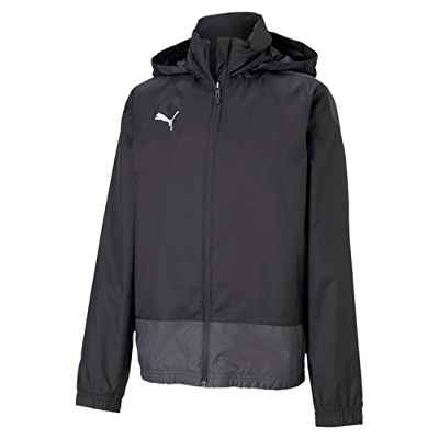 PUMA Teamgoal 23 Training Rain Jacket Jr Chaqueta Impermeable, Niños, Puma Black-Asphalt, 152
