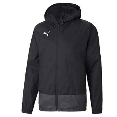 PUMA Teamgoal 23 Training Rain Jacket Jr Chaqueta Impermeable, Niños, Puma Black-Asphalt, 176