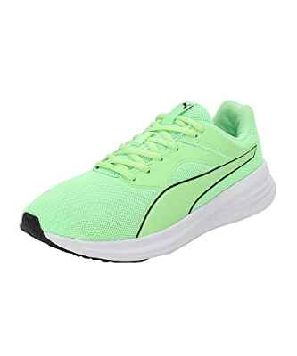 PUMA Transporte, Zapatillas para Correr de Carretera Hombre, Fizzy Lime Black White, 44 EU