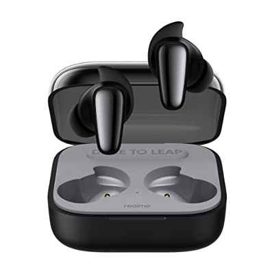 realme Buds Air 3S Auriculares Inalambricos con Microfono, Auriculares Cancelacion Ruido Activa, Resistencia al Agua IPX5, Bluetooth 5.3 Bateria Larga, Auriculares Inalambricos para Correr, Negros