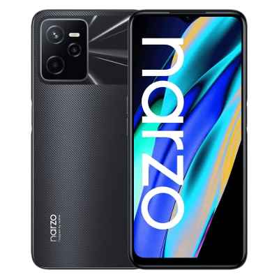realme Narzo 50A Prime - 4+64GB smartphone, Pantalla completa FHD+ de 16,7 cm (6,6''), Triple cámara de IA de 50 MP, Batería de 5000 mAh, Procesador Unisoc T612, Flash Black, no incluye un adaptador