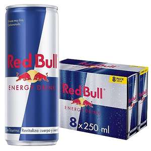 Red Bull Bebida Energética, Regular, 8 x 250ml / 0.91€ cada lata