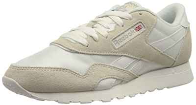 Reebok Nylon Cl, Zapatillas Hombre, Blanco (White/White/Light Grey), 45 EU