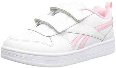 Reebok Royal Prime 2.0 2V, Zapatillas de Deporte, Cloud White/Cloud White/Pink Glow, 33 EU