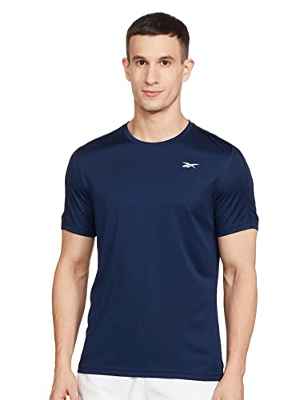 Reebok Wor Comm SS Tech tee Camiseta, Hombre, Maruni, XL