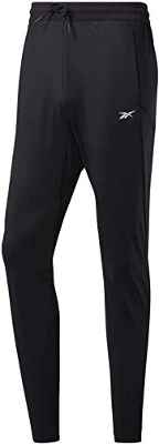 Reebok Wor Knit Pant Pantalón, Hombre, Negro, M