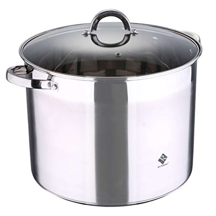 Renberg Alexander - Olla de 9,5 L con tapa, inox