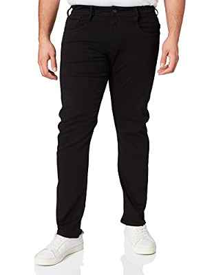 REPLAY Anbass Vaqueros Slim, Negro (098 Black), 30W / 30L para Hombre