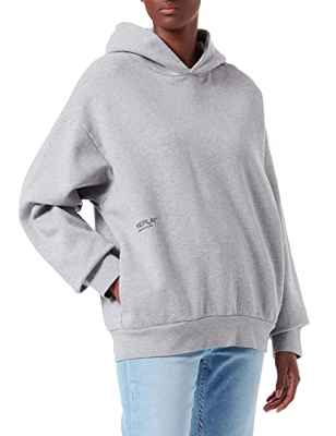 REPLAY W3637 .000.23040P Sudadera con Capucha, M08 Melange Grey, S para Mujer
