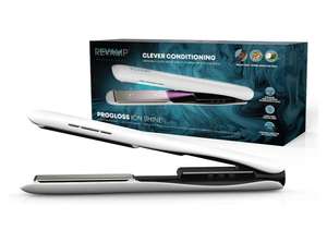 REVAMP Plancha de Pelo de Cerámica Progloss Ion Shine, Tecnología Iónica para Peinados sin Encrespamiento