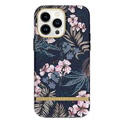 Richmond Finch Funda Diseñado para iPhone 14 Pro MAX | Compatible con Carga Inalámbrica | Protección de Grado Militar | Diseño de Selva Floreciente de 6.7 Pulgadas | Estuche Protectora para Teléfono