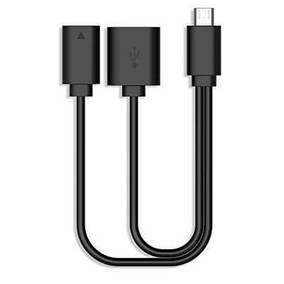 Rii F1 Cable OTG Micro USB, Color Negro (ES-OTG)