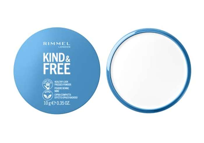Rimmel Kind & Free Polvo Compacto Matificante, Tono 001 Translucent, 10 gr