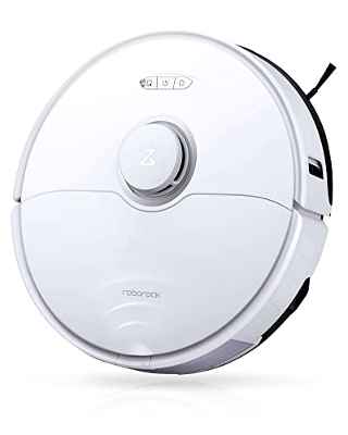 roborock S8 Robot Aspirador,Sistema de Cepillo de Doble Rodillo,3D Reactivo para Evitar Obstáculos,6000 Pa Succión,3000 Vibraciones Sónicas/min,Navegación LiDAR,Control App(Actualización S7,Negro)