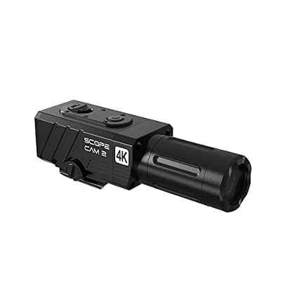 RunCam Scope CAM 2 4K Cámara de Airsoft Zoom Digital 1/2.5" Sony CMOS 8MP WiFi Cámara de Acción, IP64 Impermeable, Grabación de vídeo de 240 Minutos(25mm Mid Range Lens)