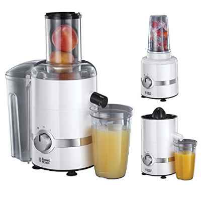 Russell Hobbs Ultimate 3 en 1 Juicer 22700-56 - Licuadora, exprimidor y batidora, sin BPA