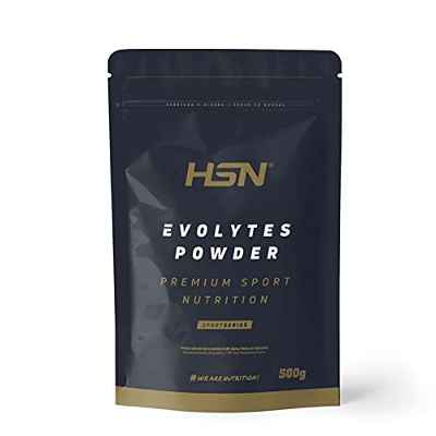 Sales Minerales Electrolitos en Polvo de HSN Evolytes Plus | Sabor Neutro 500 g = 200 Tomas por Envase Sodio, Potasio, Calcio, Cloruro y Magnesio | No-GMO, Vegano, Sin Gluten, Sin Azúcar
