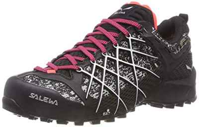 Salewa WS Wildfire Gore-TEX, Zapatos de Senderismo Mujer, Negro (Black/White), 38 EU