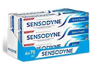 Sensodyne Extra Fresh, Pasta de Dientes, Alivio Para Dientes Sensibles, Sabor Fresco, Pack 6x75ml