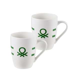 Set de 2 tazas de porcelana china UNITED COLORS OF BENETTON