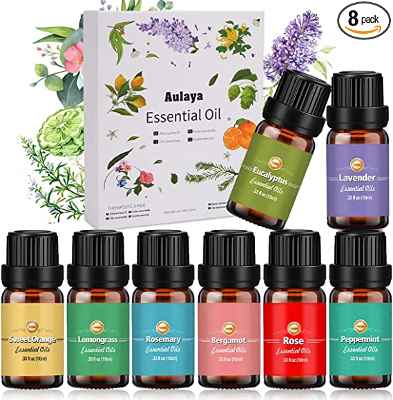 Set de 8 aceites esenciales Aulaya
