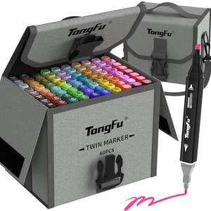 Set de 80 Marcadores de secado rápido y resistentes al agua