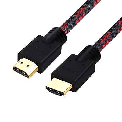 Shuliancable Cable HDMI, Compatible con Ethernet,Retorno de Audio, Compatible con Fire TV, 3D, vídeo 1080p y ARC, Playstation PS3 PC (5M, Black)