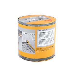 SIKA - Banda autoadhesiva bituminosa - Gris - Soporte múltiple - Para reparación de cubiertas y fisuras en edificios - 10m x 150mm