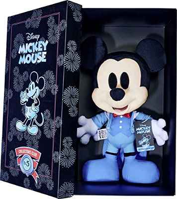 Simba 6315870306 Mickey Mouse Celebración de Disney, Edición de Mayo, Exclusivo de Amazon, Peluche 35 cm en Caja de Regalo, Especial, Edición Limitada, Suave Juguete para Niños Desde el Nacimiento