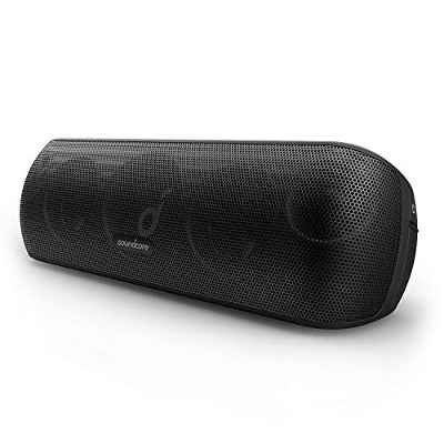 Soundcore Motion+ Altavoz Bluetooth Inalámbrico con Hi-Res Sonido, Altavoz Potentede 30 W, USB-C, 12 Horas reproducción, IPX7, Aplicación con EQ Intercambiable, DSP avanzado y Audio de Alta fidelidad