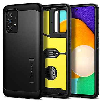 Spigen Funda Tough Armor Compatible con Samsung Galaxy A52 5G y Comapatible con Samsung Galaxy A52 4G LTE y Comapatible con Samsung Galaxy A52s 5G - Negro