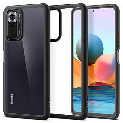 Spigen Funda Ultra Hybrid Compatible con Xiaomi Redmi Note 10 Pro y Compatible con Xiaomi Redmi Note 10 Pro MAX - Negro Mate