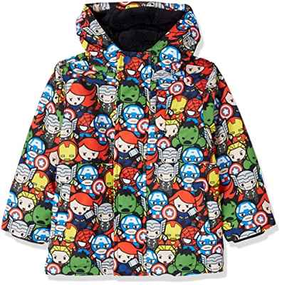 Spotted Zebra Disney Star Wars Warm Puffer Coats Niño, Amigos Icónicos de Marvel, 8 años