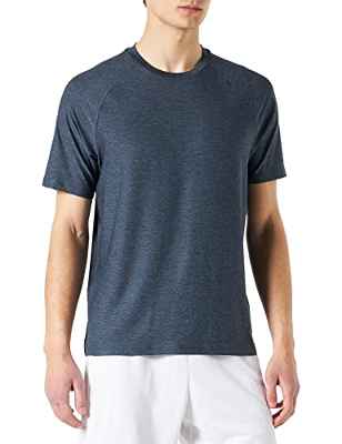 Springfield Camiseta de Manga Corta Lisa Outdoor, Azules, S para Hombre