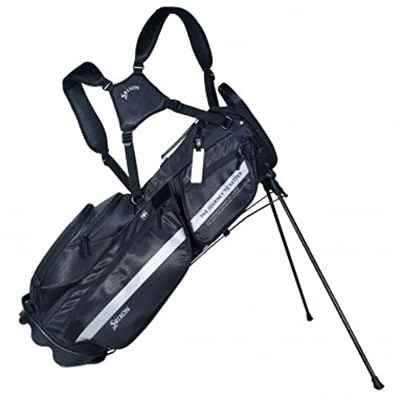 Srixon - Bolsa de Golf Lifestyle Stand - 4 divisores de Palos - 4 Bolsillos con Cremallera, Incluido un Bolsillo Grande Aislado - Correas de Transporte Dobles - Capucha de Lluvia incluida