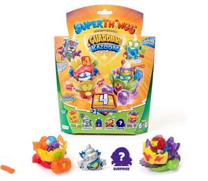 SUPERTHINGS Guardians of Kazoom – Pack de 4 SuperThings (Incluye 3 Superthings y 1 capitán Plateado) y 2 Kazoom Jets, Pack 6/6