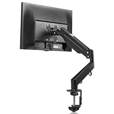 Suptek Soporte Monitor de PC para Pantallas de 17-27" - Montaje de Escritorio de Resorte de Gas - VESA 75mm y 100mm - Peso a 6kg (MD8)