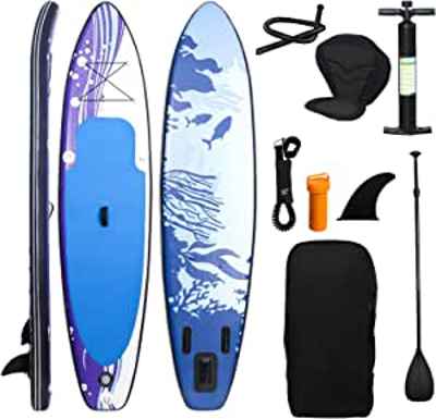 Tabla de surf hinchable Cecaylie con remo + accesorios 