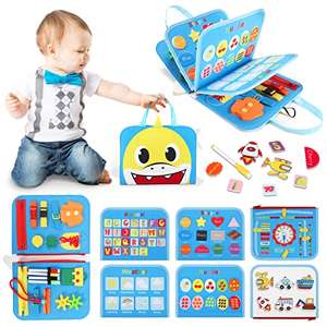 Tablero sensorial de actividades para niños