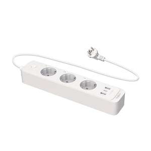 Tapo P300 Regleta inteligente de Wi-Fi con 3 Enchufes y 3 USB, Carga rápida de 18 W, Compatible con Alexa y Google Home