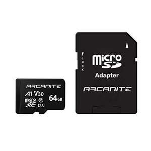 Tarjeta de memoria microSDXC de 64 GB con adaptador SD