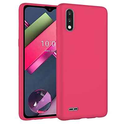 TBOC Funda de Gel TPU Rosa Compatible con LG K22 [6.2 Pulgadas] Carcasa de Silicona Ultrafina y Flexible para Teléfono Móvil