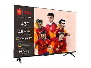 TCL 43P639 - Smart TV 43" con 4K HDR, Ultra HD, Google TV, Game Master, Dolby Audio, Google Assistant Incorporado & Compatible con Alexa