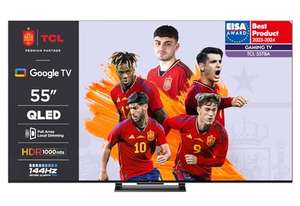 TCL 55T8A TV, QLED, HDR 1000 nits, 144Hz VRR, Dolby Vision&Atoms TV