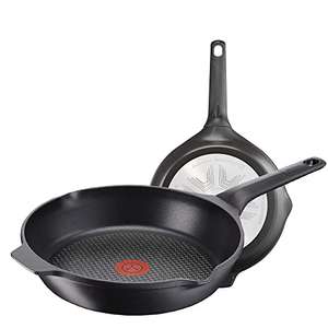 Tefal Aroma - Juego de 2 sartenes: de 22 y 24 cm de aluminio fundido y titanio