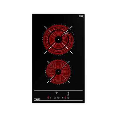 Teka | Serie VarioPro Placa Vitrocerámica 2 Zonas de Cocción y Touch Control | TZC 32320 TTC | Negro | 5,8 x 30 x 51 cm
