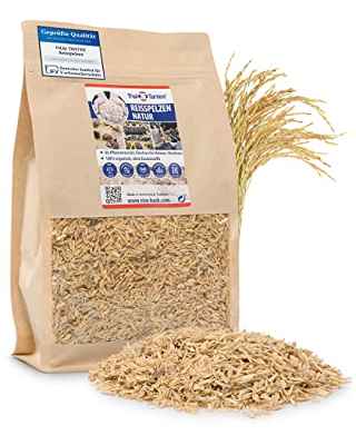 Thai Tantee Cáscara de arroz de 3 l, como suplemento para plantas, lecho para gallinas, codornices
