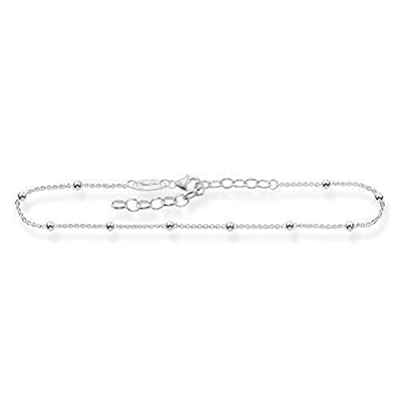 Thomas Sabo Tobillera para mujer con bolas pequeñas, plata de ley 925, AK0002-001-12-L27v